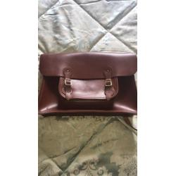 Kids genuine leather satchel