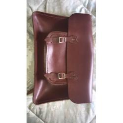 Kids genuine leather satchel