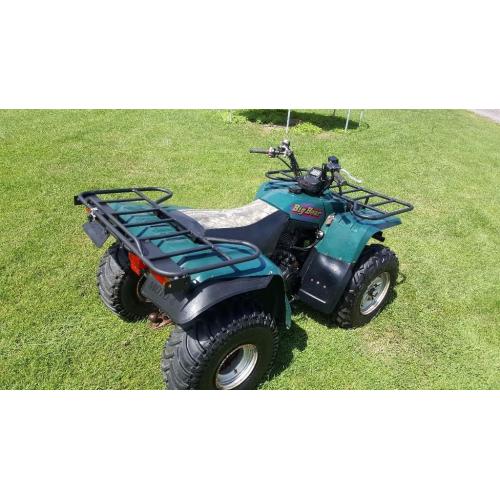 Yamaha Big Bear 350 quad bike.