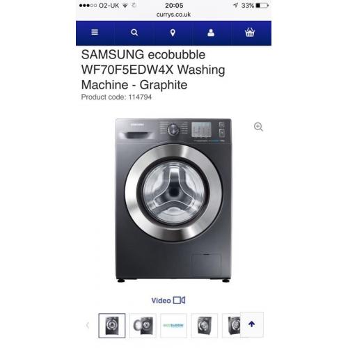 Samsung eco bubble washer machine
