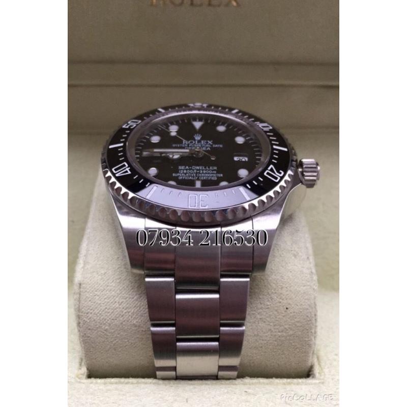 Rolex deep se dweller luxury automatic divers watch brand new in Swiss box oyster perpetual 44mm