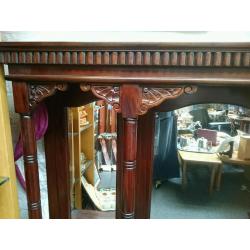 Beautiful antique mahogany dresser top or overmantle