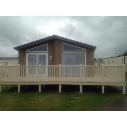 Stunning lodge at Steeple Bay Holiday Park