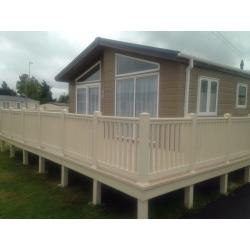 Stunning lodge at Steeple Bay Holiday Park