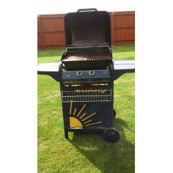Gas Barbeque with propane gas bottle