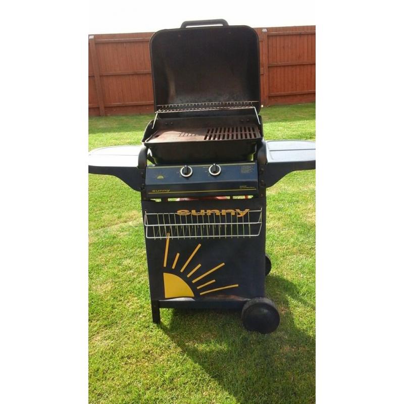 Gas Barbeque with propane gas bottle