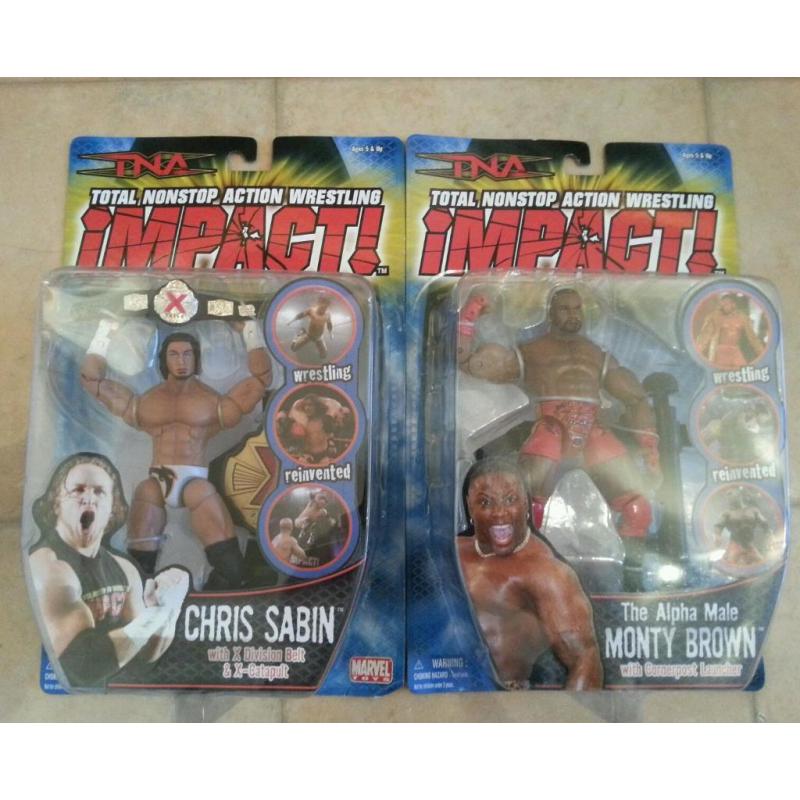 TNA Impact! Wrestling Figures Toybiz & Jakks New Boxed MOC (Individually priced in listing)