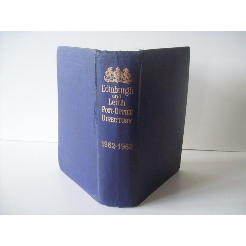 Edinburgh & Leith Post Office Directory 1962-63. Excellent for Local History/Genealogy