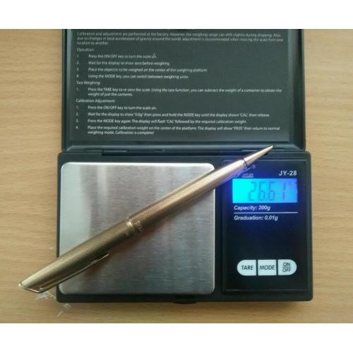 Fully hallmarked 375 (9ct gold) pencil pen