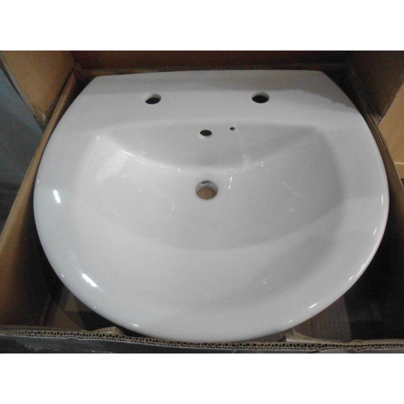 Semi recessed bathroom basin - NEW