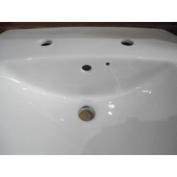 Semi recessed bathroom basin - NEW