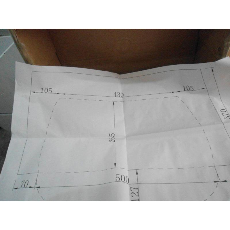 Semi recessed bathroom basin - NEW