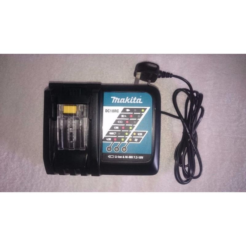 MAKITA DC18RC 7.2v-18v li-ion lithium ion 22 MIN battery charger ,Dewalt Bosch Hitachi