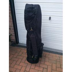 2 x Golf clubs flight bags with padding And on wheels.