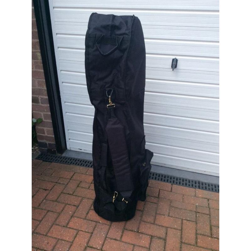 2 x Golf clubs flight bags with padding And on wheels.