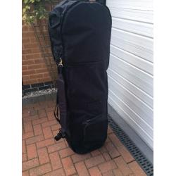 2 x Golf clubs flight bags with padding And on wheels.