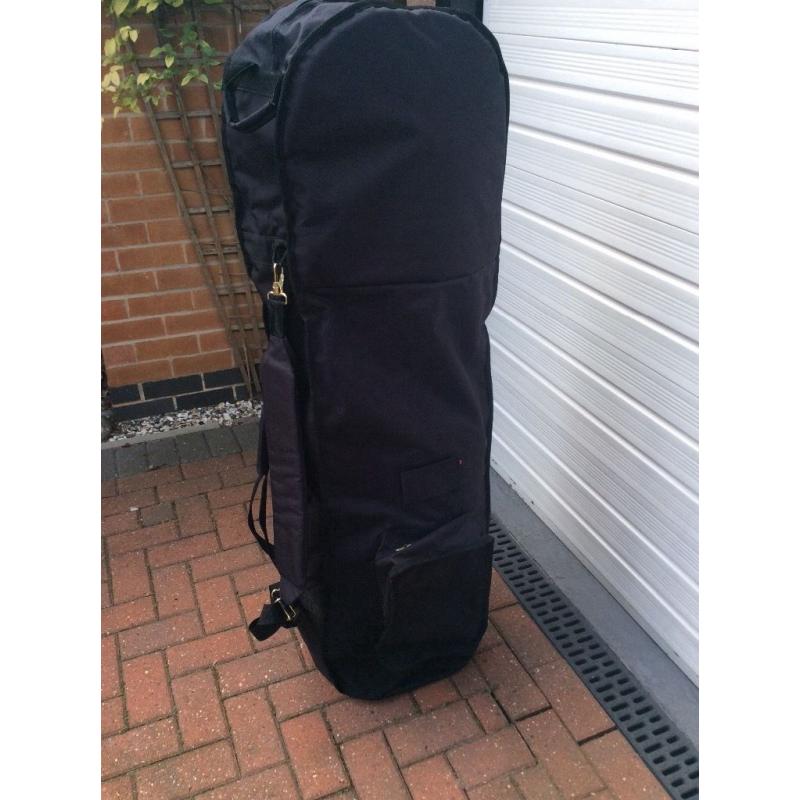 2 x Golf clubs flight bags with padding And on wheels.