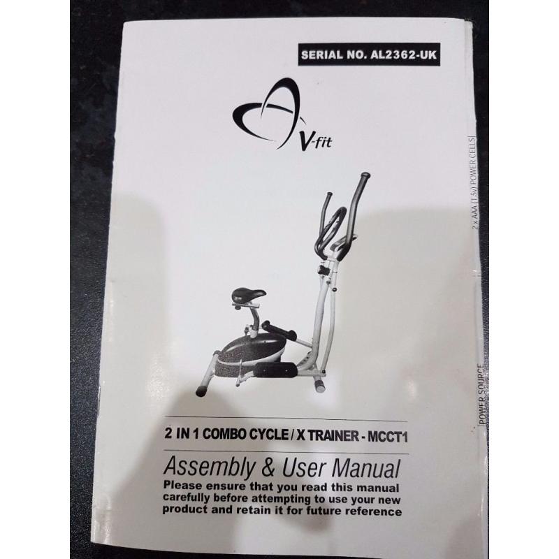 Crosstrainer/exercise bike