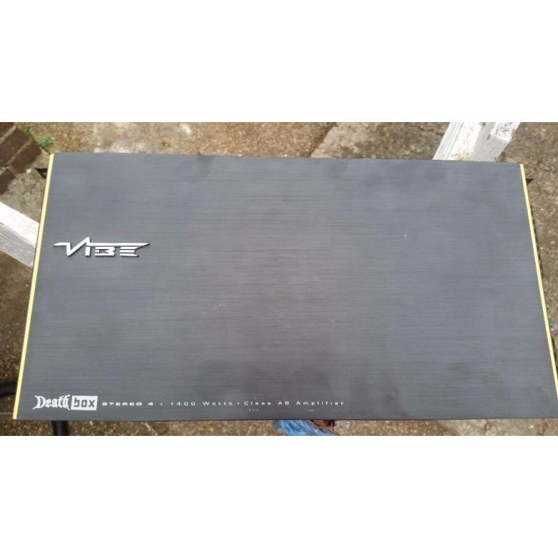 VIBE SUBWOOFER VIBE SPEAKERS VIBE DEATH BOX AMPLIFIER AND ALL LEADS