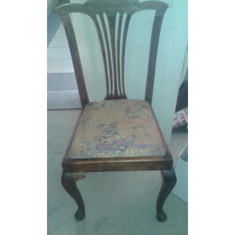 Vintage Job Lot - chair,boxes x 3 ,table and silver cup