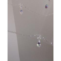swarovski crystal droplets bridal veil