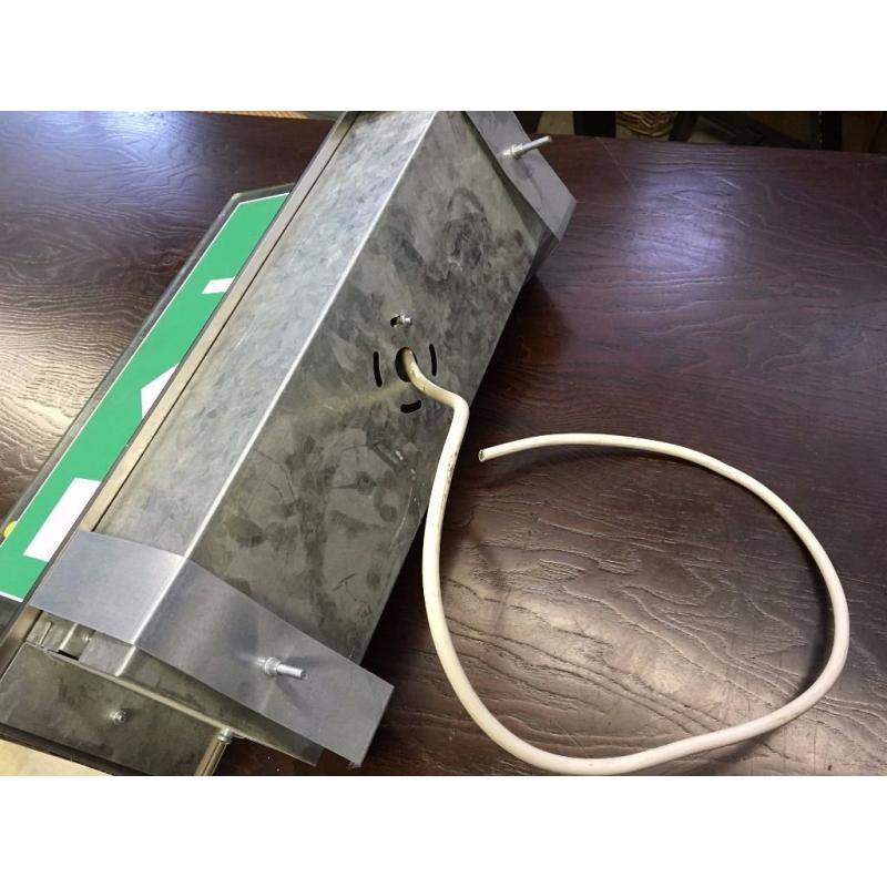 fire exit signs luminous - 3 Available - Light Up fire exit signs - All in working order - Reduced