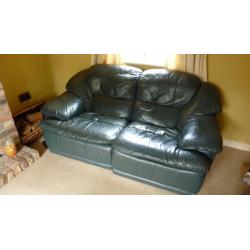 Leather 3 piece sofa