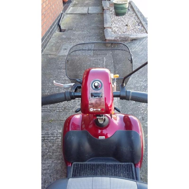 Shop Rider 4 Wheel Mobility Scooter (incl unused rain cape size Large), excellent condition