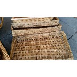 Wicker baskets and Trays