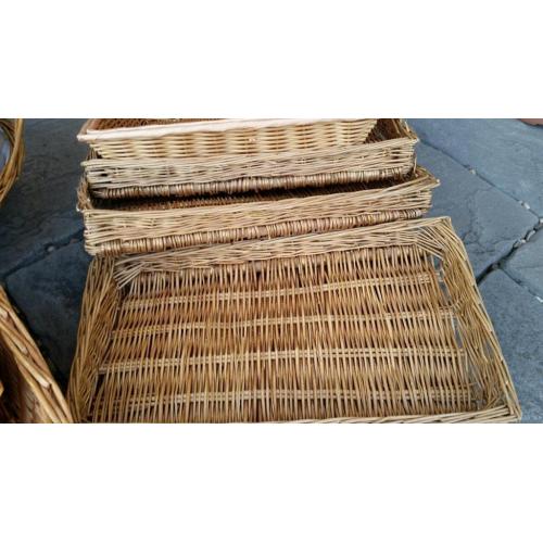 Wicker baskets and Trays
