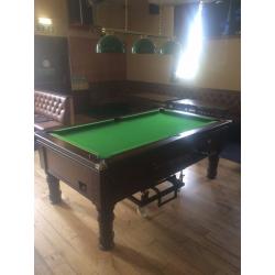 Super league Pool Table with bogey and cover