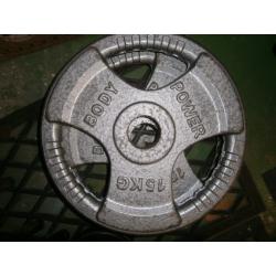 Olympic tri grip plates.