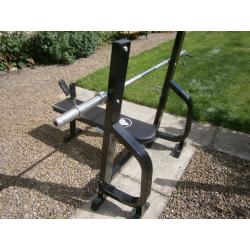 As new flat olympic bench, heavy duty.
