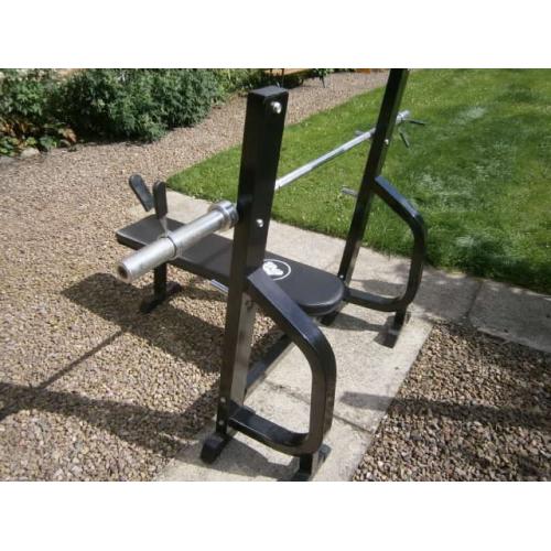 As new flat olympic bench, heavy duty.