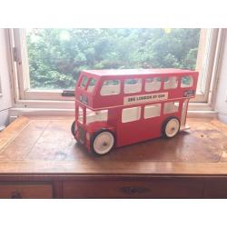 Hand built wooden LONDON BUS