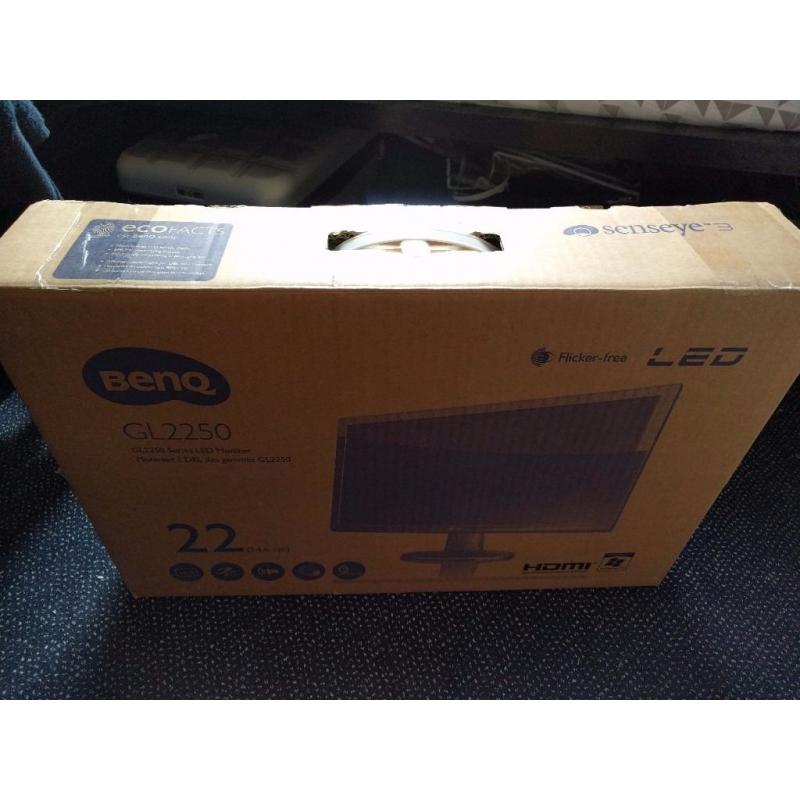 22 inch Full HD TV/Monitor Benq. Brand new condition with Original Packaging and HDMI cable