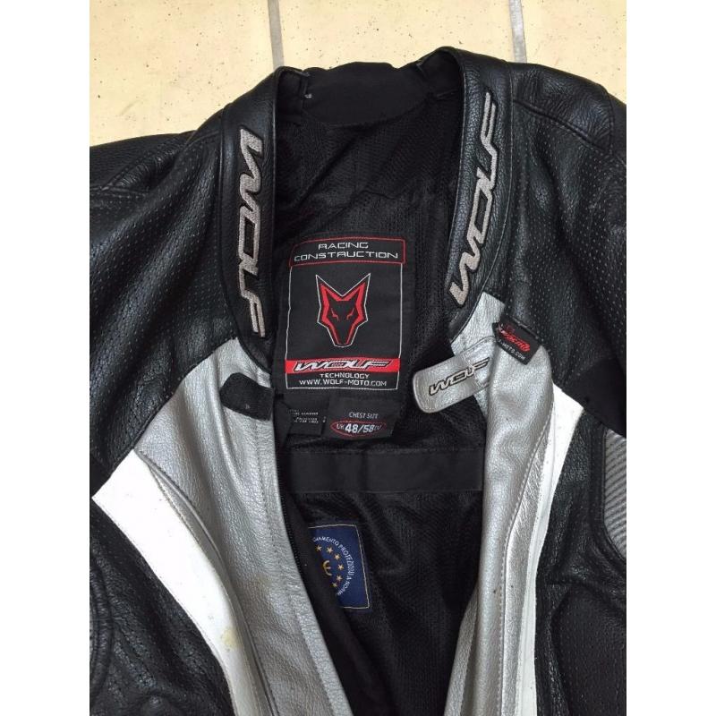 Wolf one-piece leathers - size 48