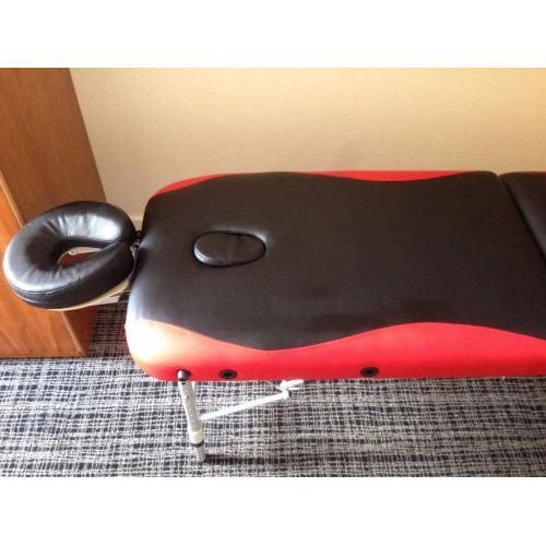 Portable Massage Table (3 Section, Aluminum, Includes Carry Bag, Size:187(L)X60(W)X(62- 82)cm)