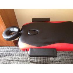 Portable Massage Table (3 Section, Aluminum, Includes Carry Bag, Size:187(L)X60(W)X(62- 82)cm)