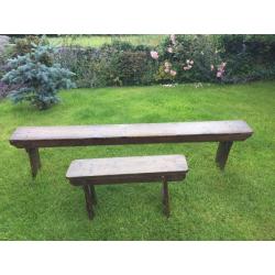 Vintage/Antique benches kitchen/dining/work