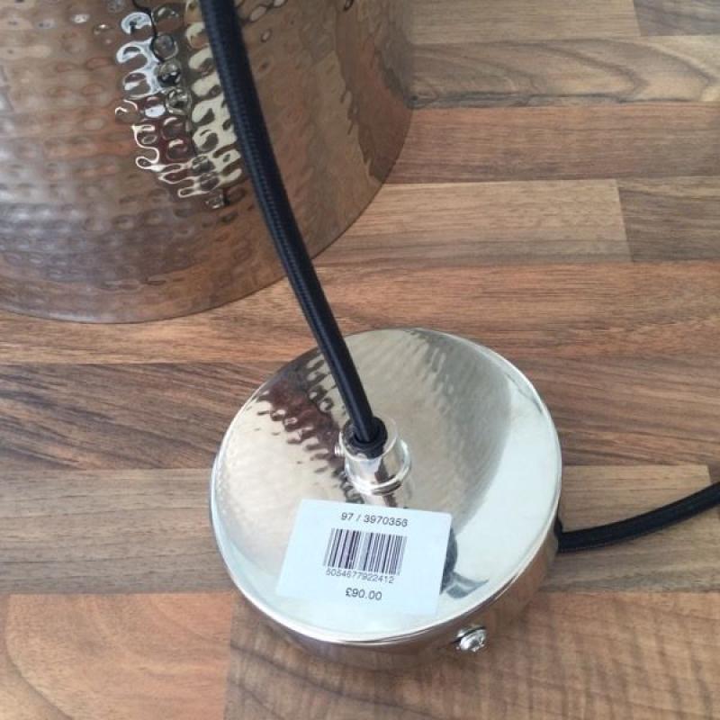 Chrome ceiling light - brand new