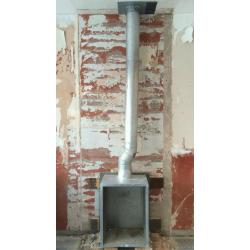 Gas fire flue & collector box