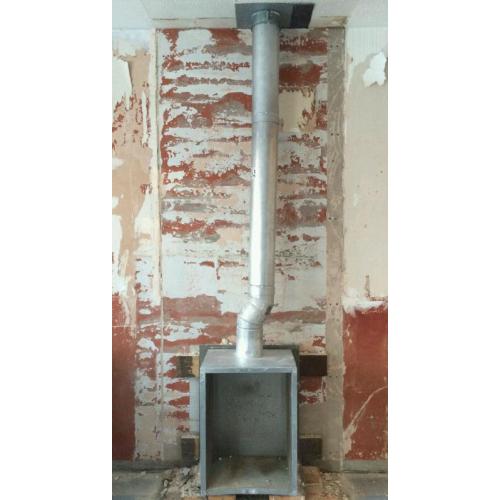 Gas fire flue & collector box