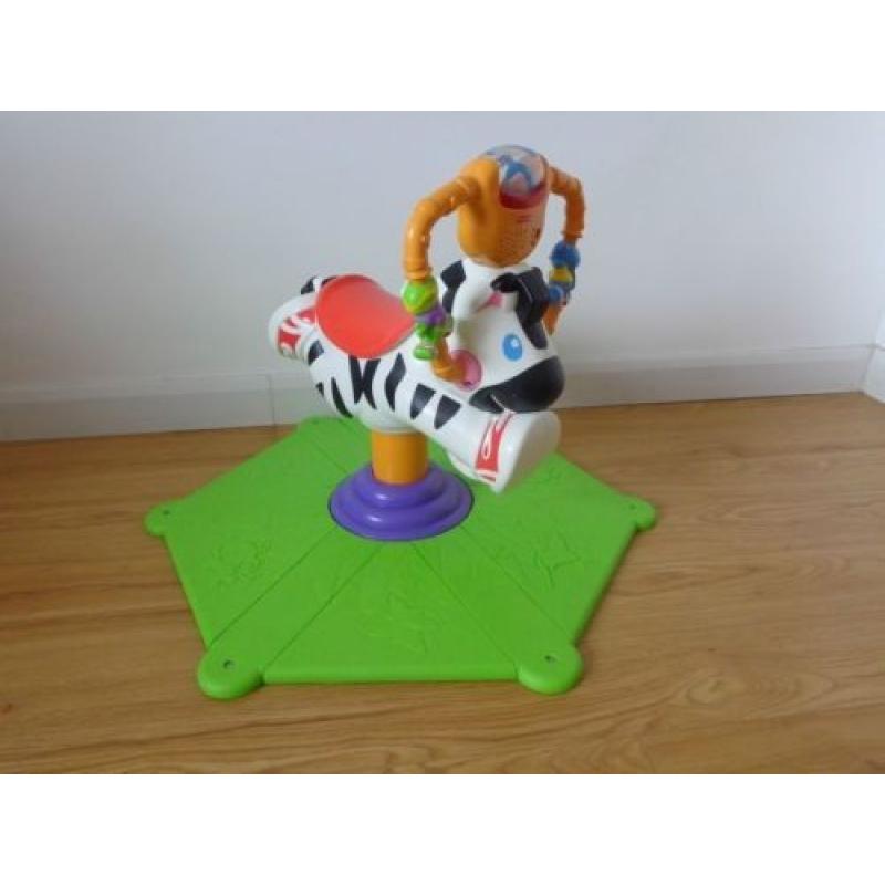 Fisher-Price Bounce 'n' Spin Zebra. Great used condition