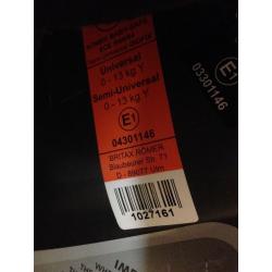 Britax baby car seat 0-13kg
