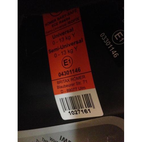 Britax baby car seat 0-13kg
