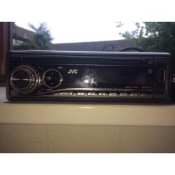 Car radio JVC with ipod cable/mp3/cd player