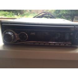 Car radio JVC with ipod cable/mp3/cd player