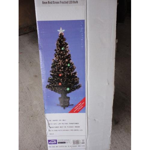Black Fibre Optic Christmas Tree