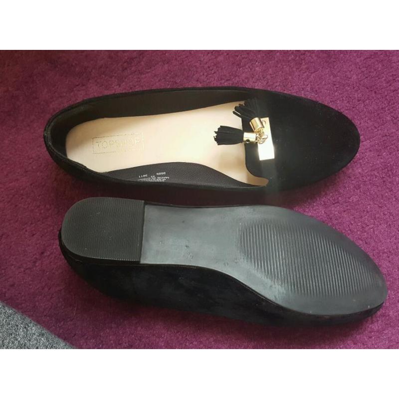 Topshop flat shoes size 4 very good condition